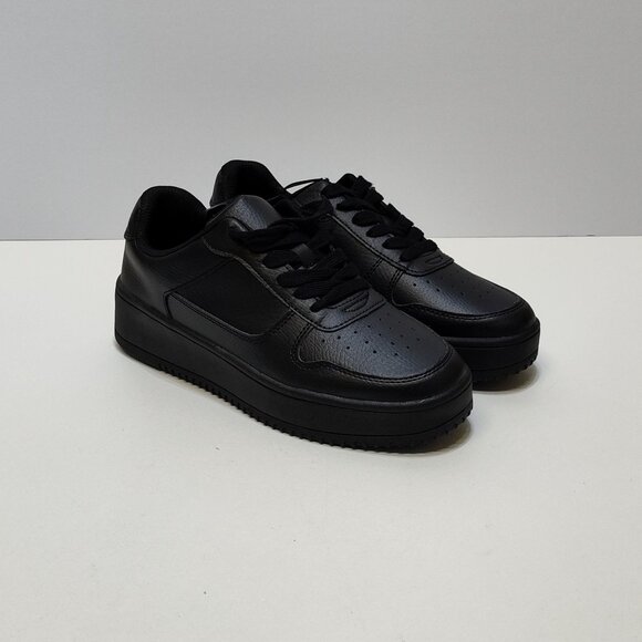 No Boundaries PU Platform Sneaker Women's Size 8.5 Memory Foam Casual Shoe NWT - Picture 2 of 8